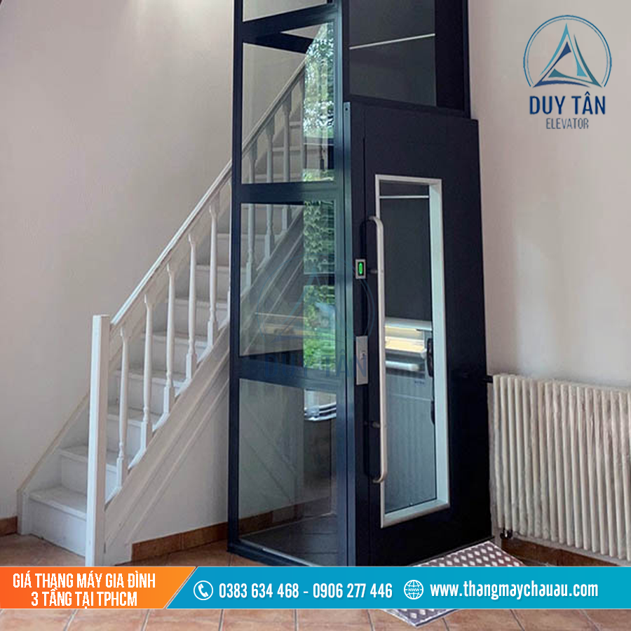 Giá thang máy gia đình không cần hố pit tại tphcm