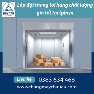 Lắp đặt thang tời hàng chất lượng giá tốt tại TPHCM