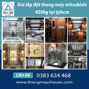 Giá lắp đặt thang máy Mitsubishi 450kg tại TPHCM